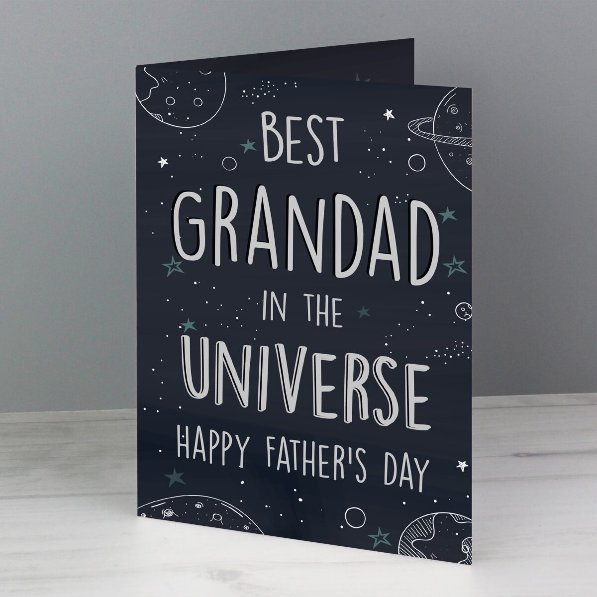 Personalised Best... In The Universe Card: 2 - Greeting Cards By Gift Moments