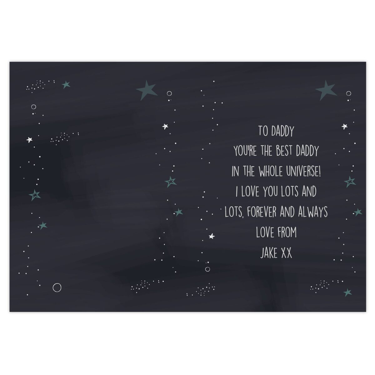 Personalised Best... In The Universe Card: 3 - Greeting Cards By Gift Moments