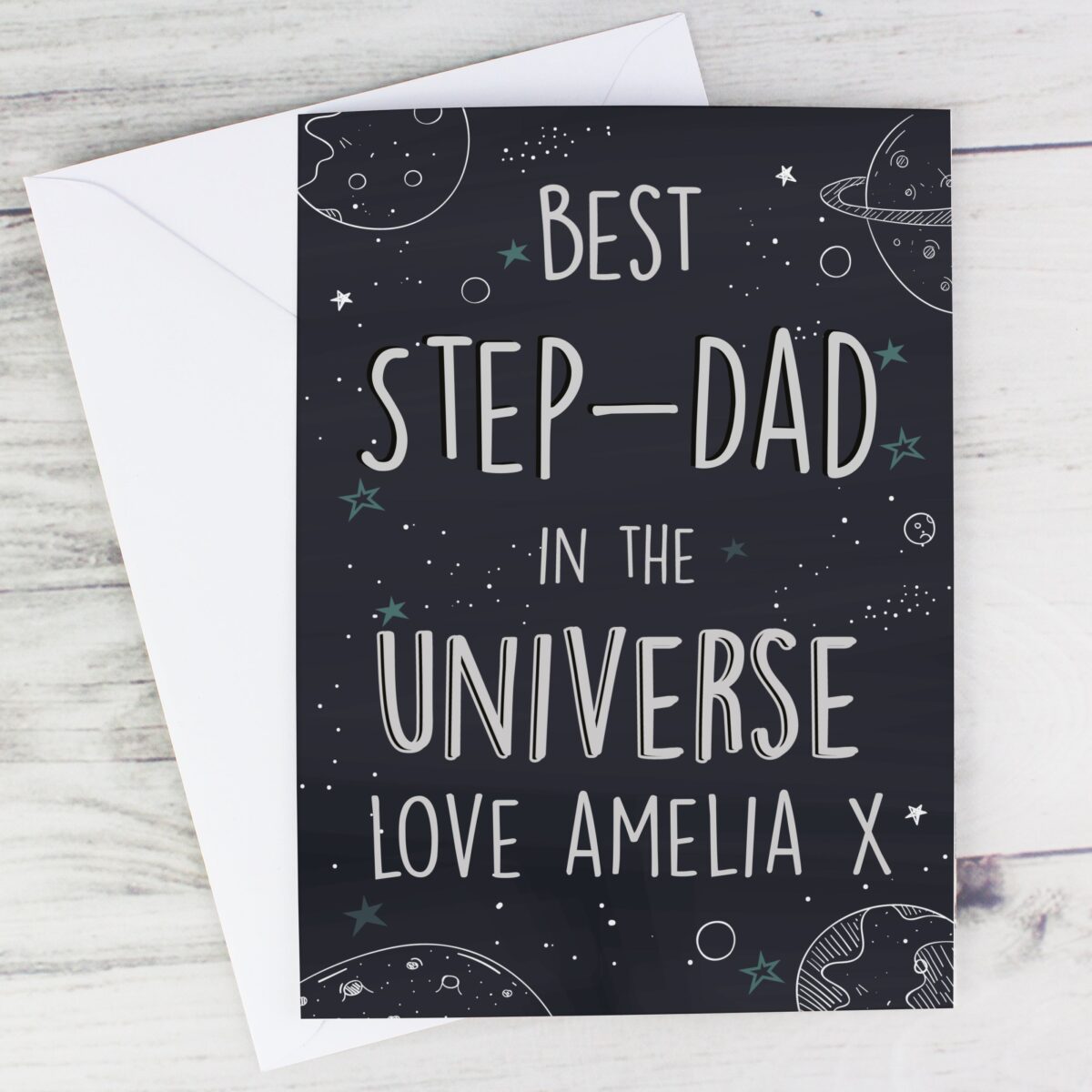 Personalised Best... In The Universe Card: 1 - Greeting Cards By Gift Moments