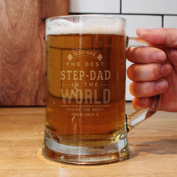 Personalised Best in The World Pint Stern Tankard: 1 - Tankards By Gift Moments