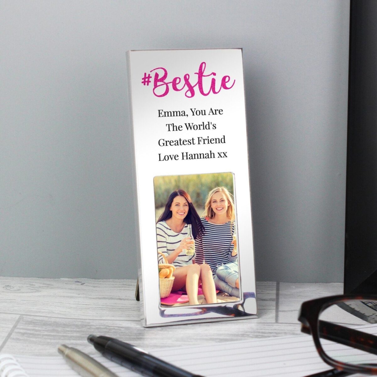 Personalised #Bestie 2x3 Photo Frame: 2 - Photo Frames By Gift Moments
