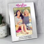 Personalised #Bestie 6x4 Silver Photo Frame: 1 - Photo Frames By Gift Moments