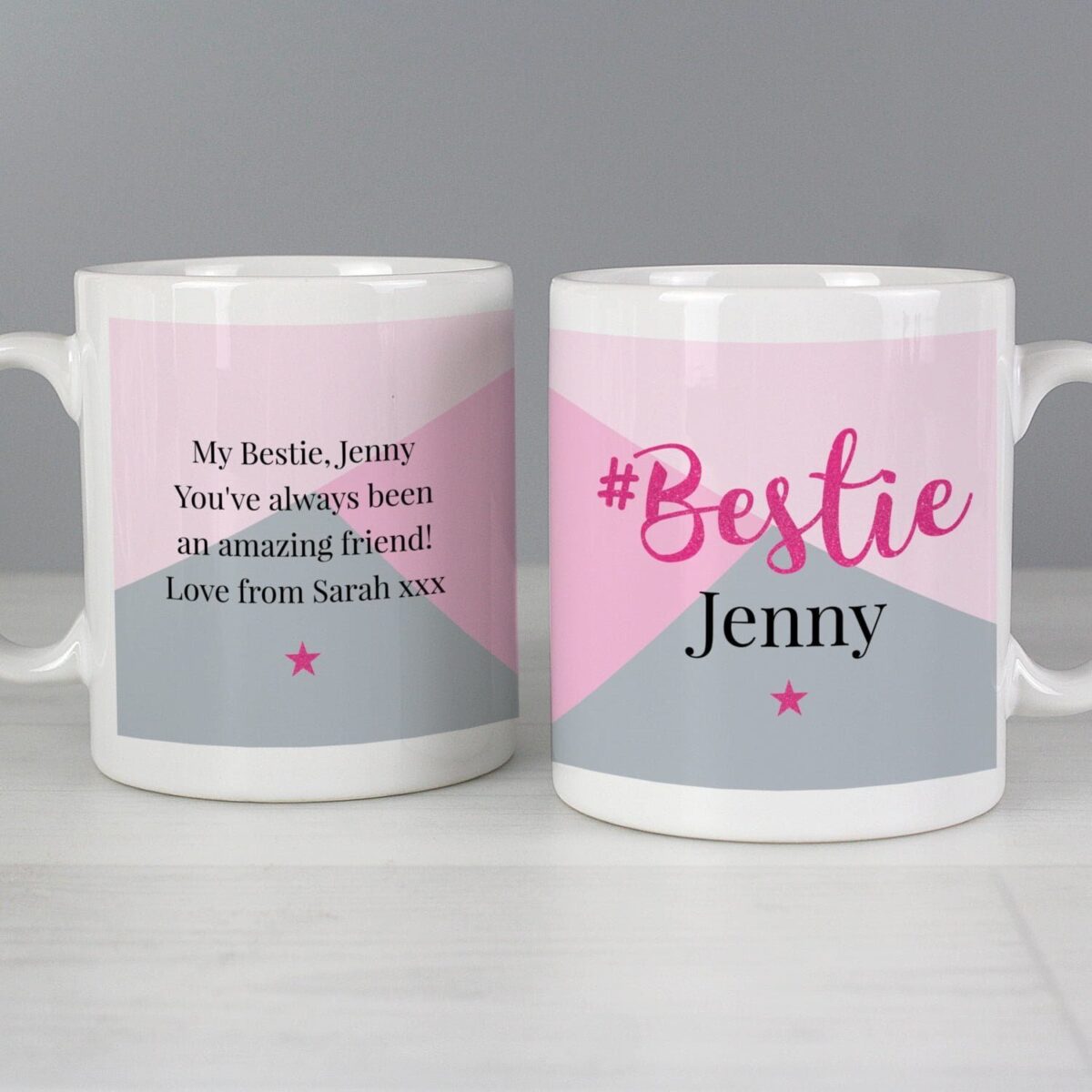 Personalised #Bestie Mug: 2 - Mugs By Gift Moments