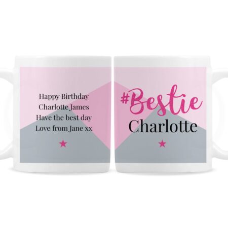 Personalised #Bestie Mug: 4 - Mugs By Gift Moments