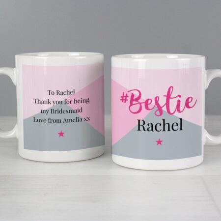 Personalised #Bestie Mug: 1 - Mugs By Gift Moments