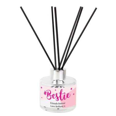 Personalised #Bestie Reed Diffuser: 3 - Reed Diffusers By Gift Moments