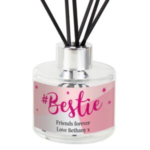 Personalised #Bestie Reed Diffuser: 4 - Reed Diffusers By Gift Moments