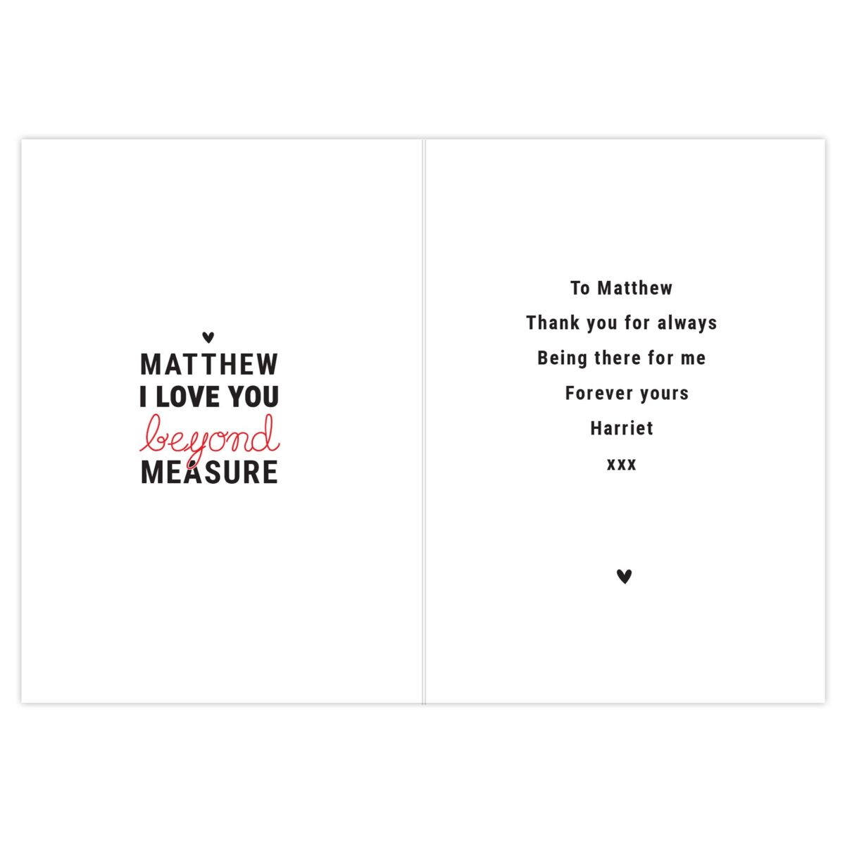 Personalised Beyond Measures Card: 4 - Greeting Cards By Gift Moments
