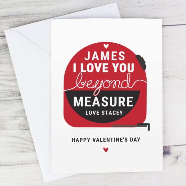 Personalised Beyond Measures Card: 1 - Greeting Cards By Gift Moments