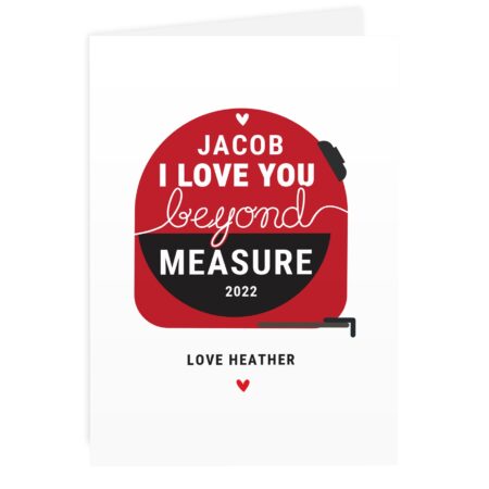 Personalised Beyond Measures Card: 5 - Greeting Cards By Gift Moments
