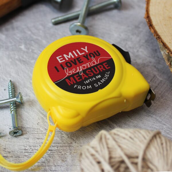 Personalised Beyond Measures Tape Measure: 2 - Tools & Storage By Gift Moments