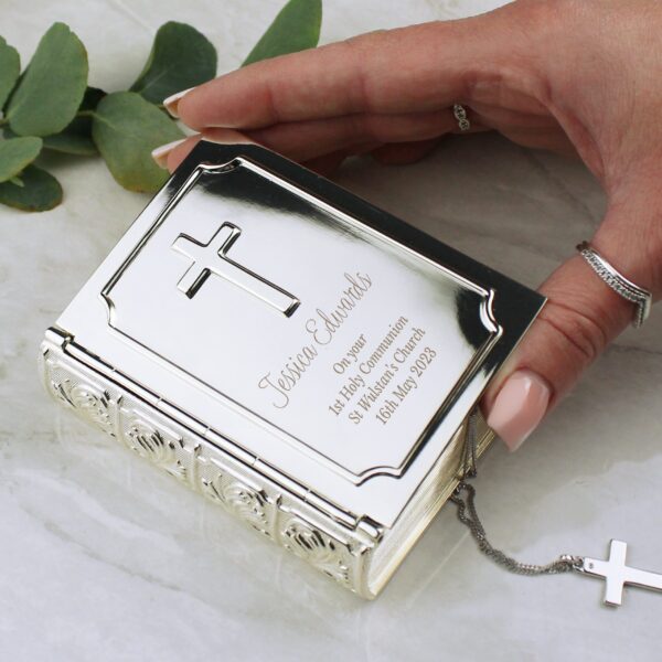 Personalised Bible Trinket Box: 1 - Trinket Boxes By Gift Moments