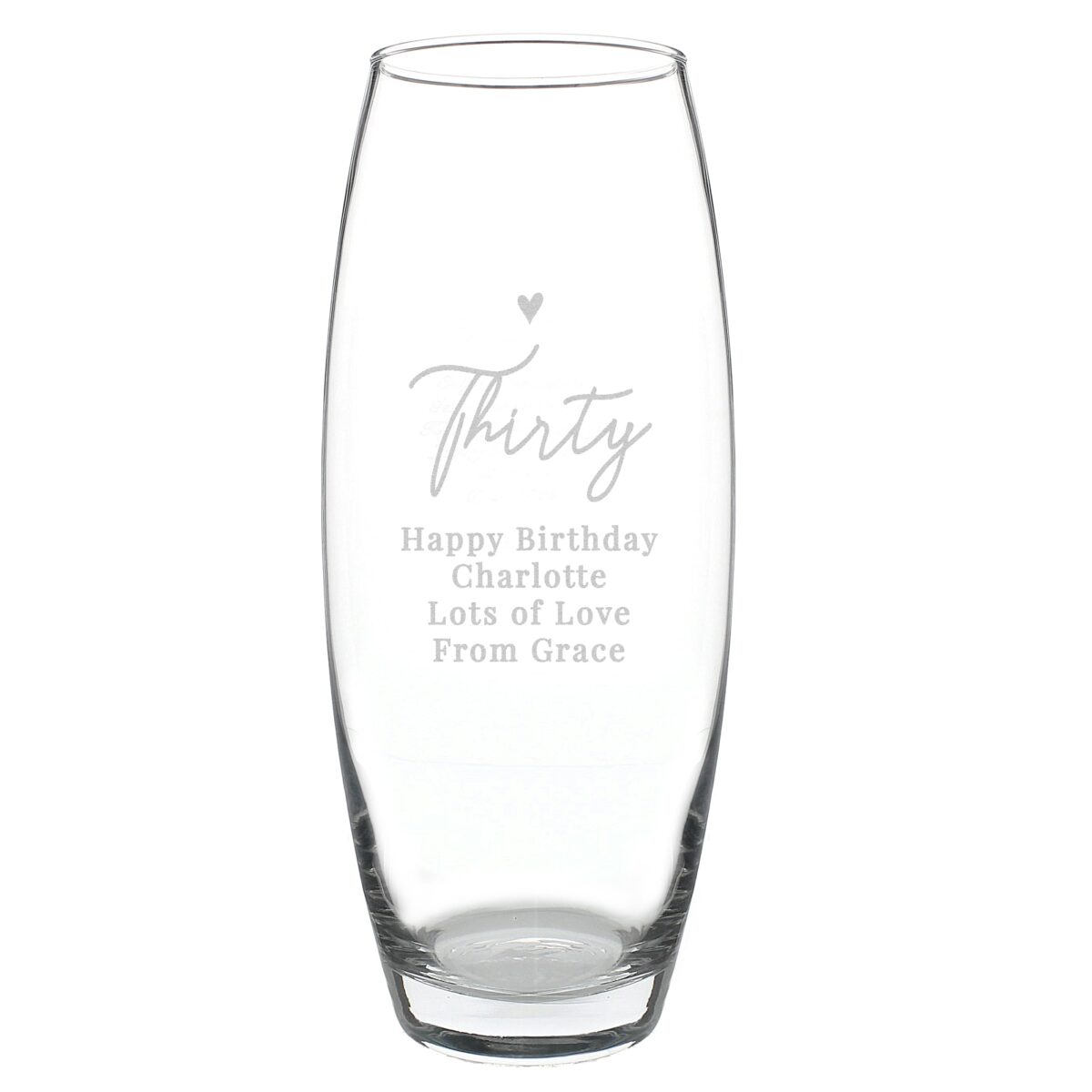Personalised Big Age Bullet Vase: 5 - Vases By Gift Moments