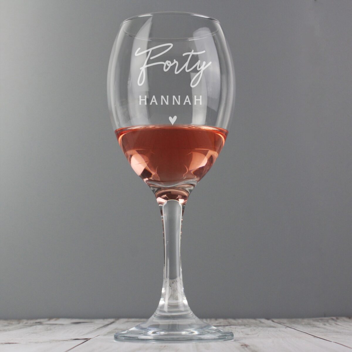 Personalised Big Age Wine Glass: 4 - Wine Glasses By Gift Moments