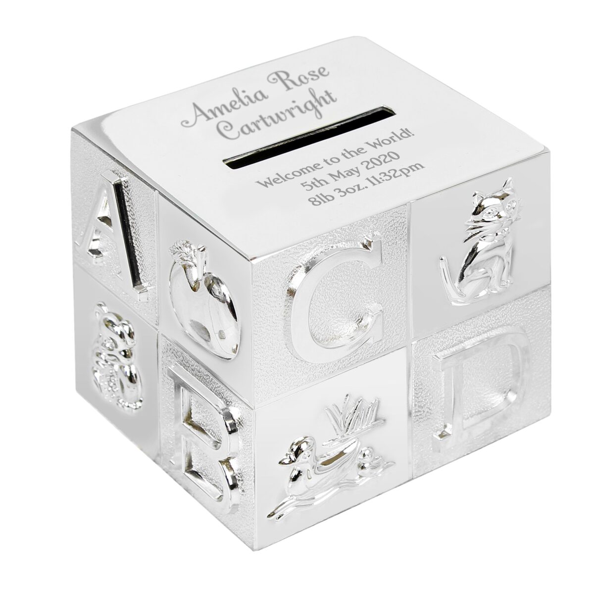 Personalised Big Name ABC Money Box: 2 - Money Boxes By Gift Moments