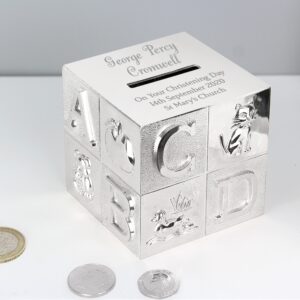 Personalised Big Name ABC Money Box: 1 - Money Boxes By Gift Moments