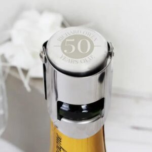 Personalised Big Number Bottle Stopper: 3 - Barware By Gift Moments