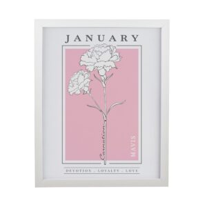 Personalised Birth Flower Framed Prints: 10 - Framed Prints By Gift Moments