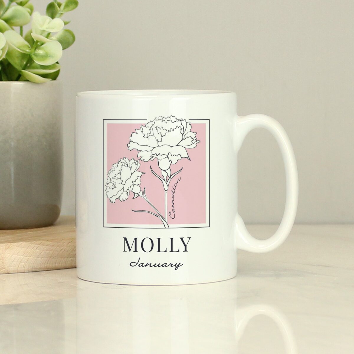 Personalised Birth Flower Mug: 5 - Mugs By Gift Moments