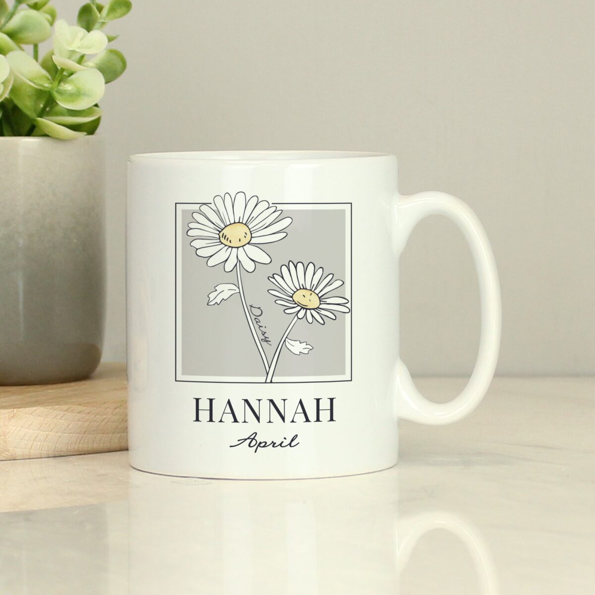 Personalised Birth Flower Mug: 8 - Mugs By Gift Moments
