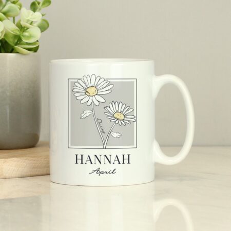 Personalised Birth Flower Mug: 8 - Mugs By Gift Moments