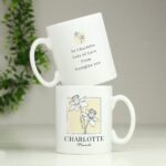Personalised Birth Flower Mug: 1 - Mugs By Gift Moments