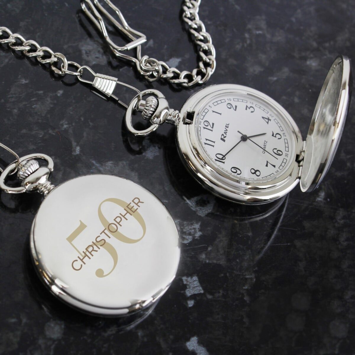 Personalised Birthday Big Age Pocket Fob Watch: 1 - Watches By Gift Moments