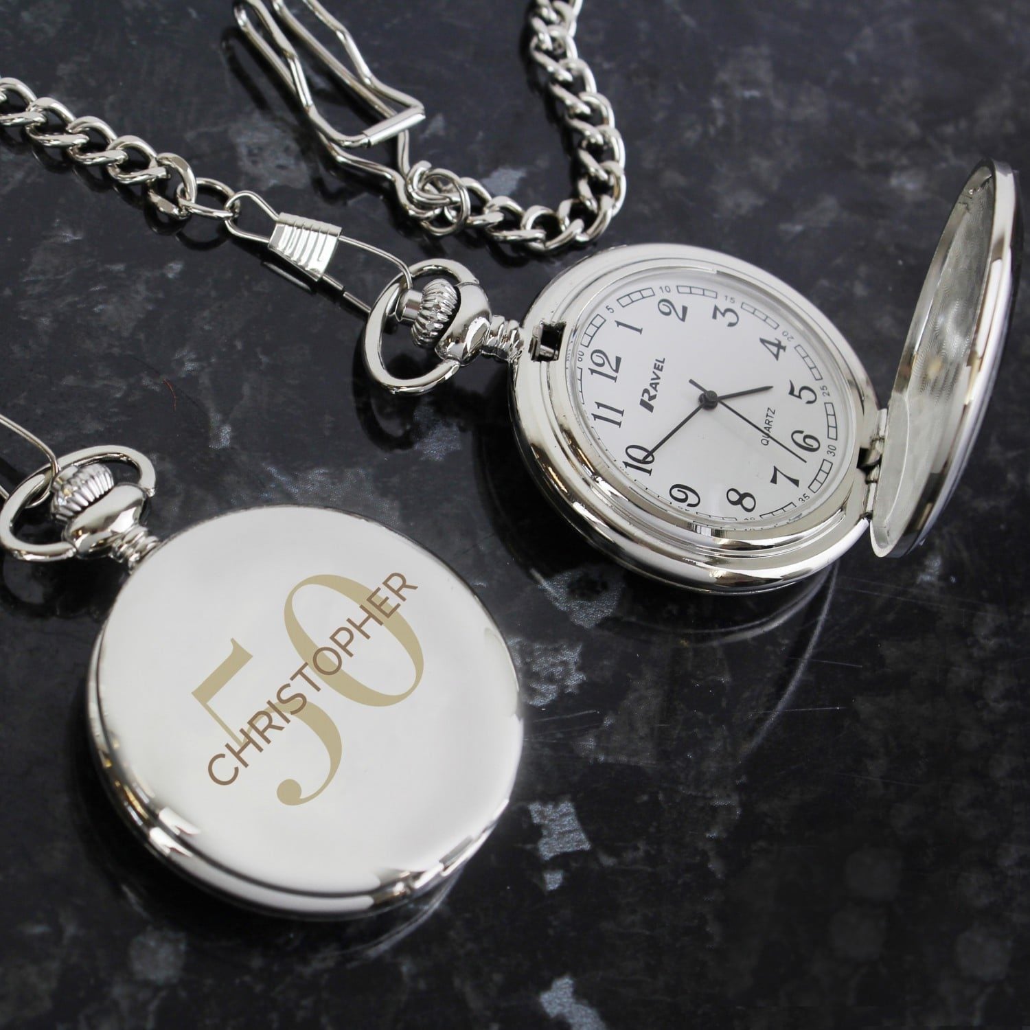 Personalised Birthday Big Age Pocket Fob Watch: 1 - Watches By Gift Moments