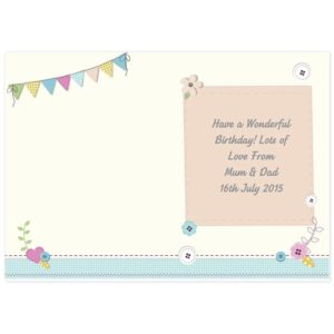 Personalised Birthday Craft Card: 4 - Greeting Cards By Gift Moments