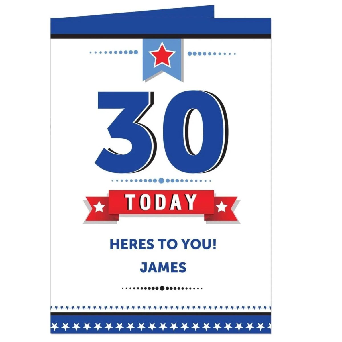 Personalised Birthday Star Card: 2 - Greeting Cards By Gift Moments