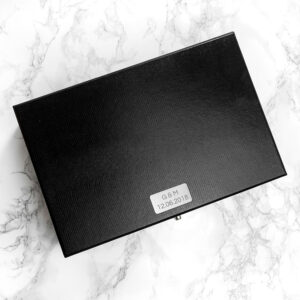 Personalised Black Leather Watch and Cufflink Box: 2 - Jewellery Boxes By Gift Moments