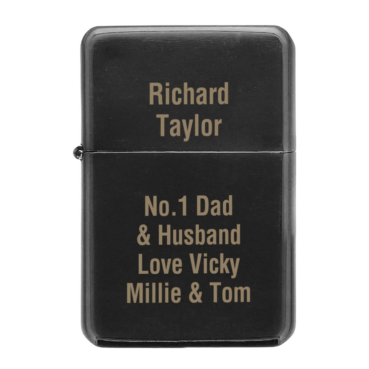 Personalised black lighter