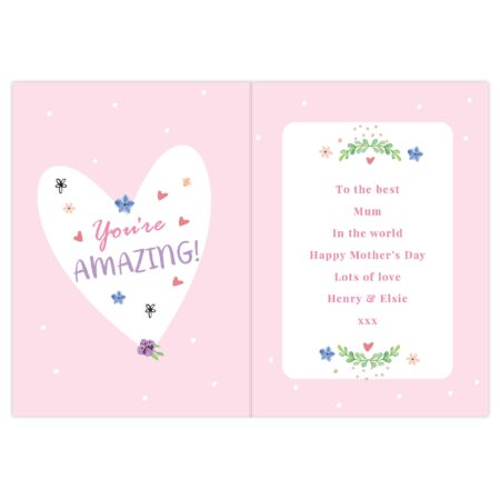 Personalised You Are Blooming Amazing Card: 4 - Greeting Cards By Gift Moments