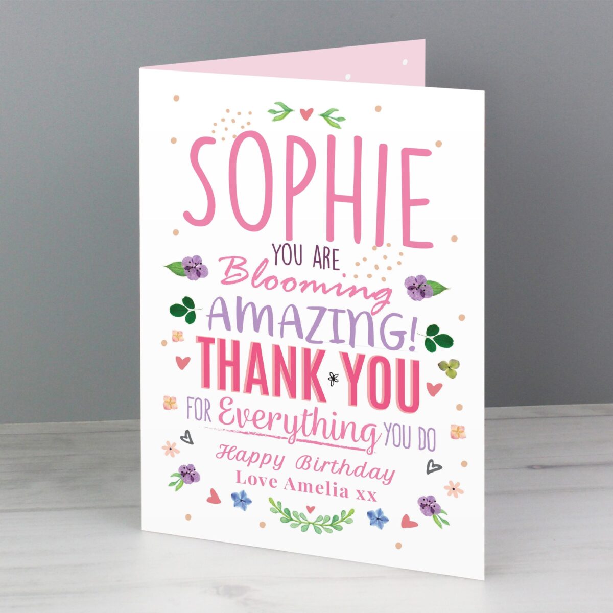 Personalised You Are Blooming Amazing Card: 5 - Greeting Cards By Gift Moments