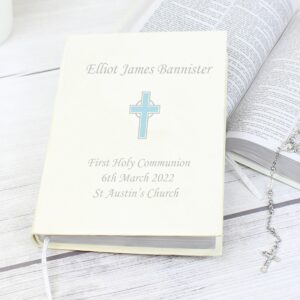 Personalised Blue Cross Holy Bible - Eco-friendly: 2 - Books By Gift Moments