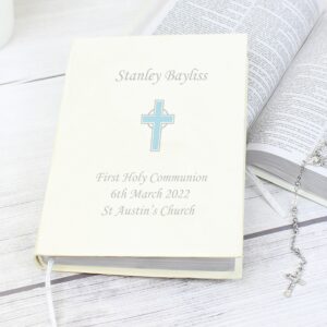 Personalised Blue Cross Holy Bible - Eco-friendly: 1 - Books By Gift Moments