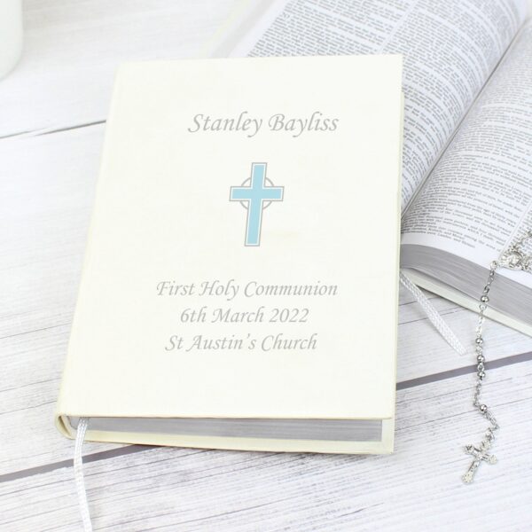 Personalised Blue Cross Holy Bible - Eco-friendly: 1 - Books By Gift Moments