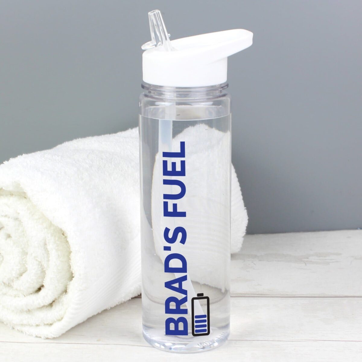 Personalised Blue Fuel Water Bottle: 1 - Water Bottles By Gift Moments