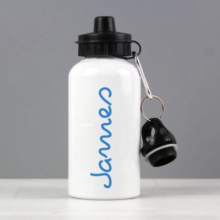 Personalised Blue Name Drinks Bottle: 1 - Kids Bottles By Gift Moments