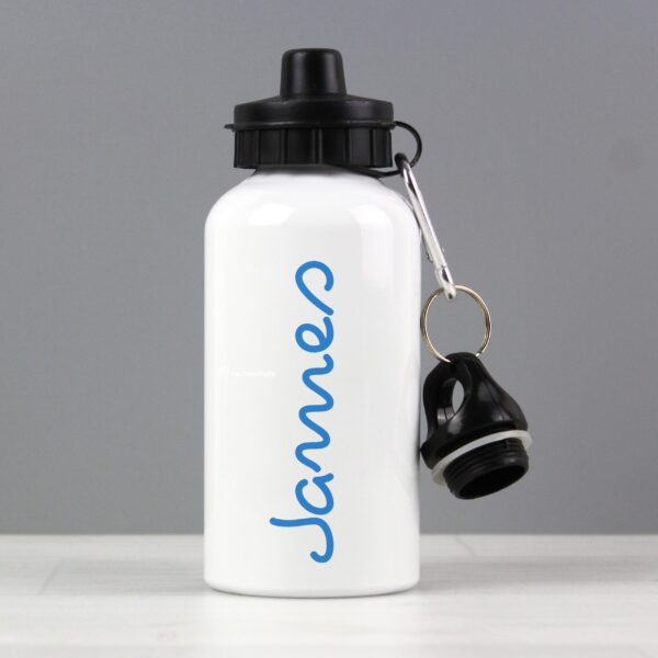 Personalised Blue Name Drinks Bottle: 1 - Kids Bottles By Gift Moments