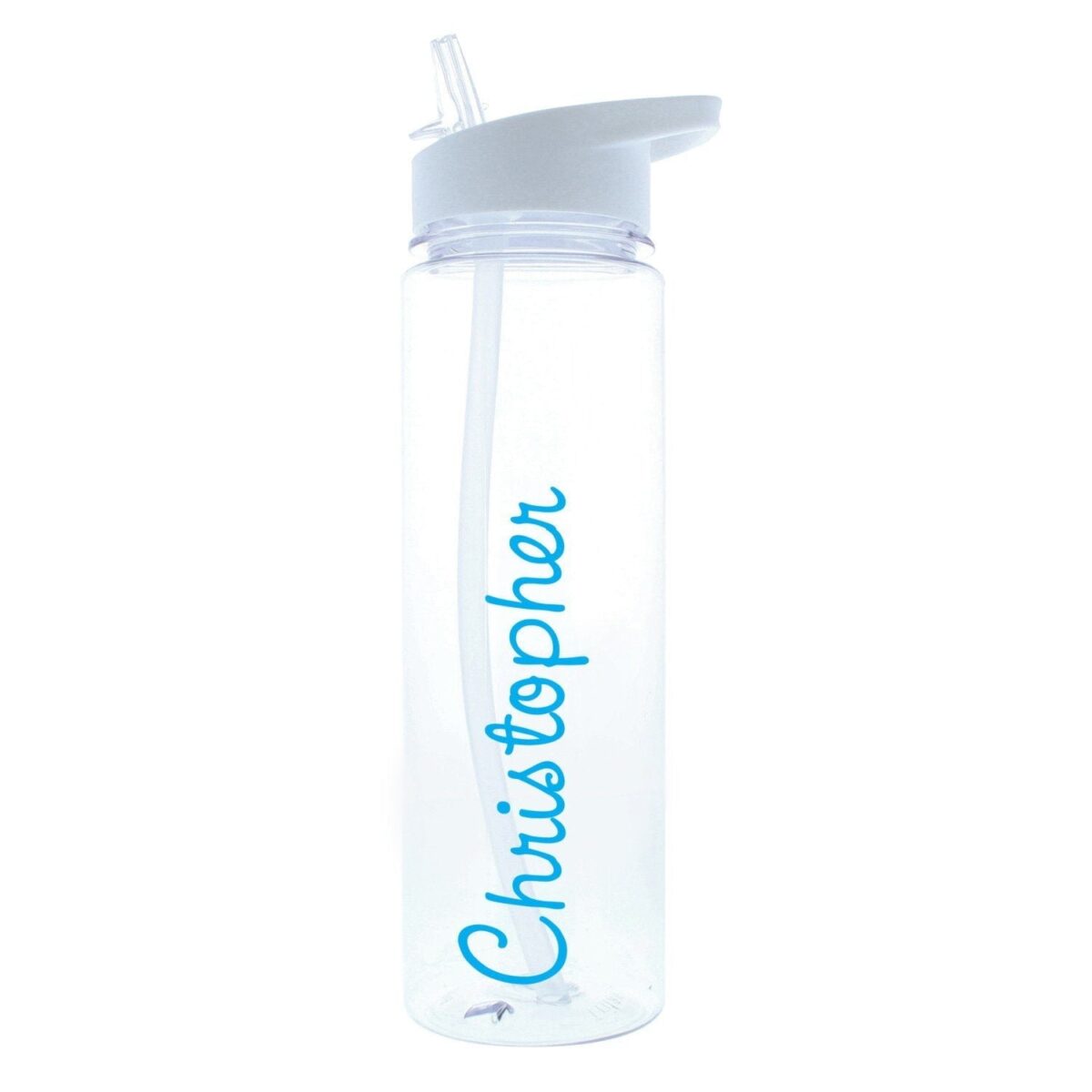 Personalised Blue Name Water Bottle: 3 - Water Bottles By Gift Moments