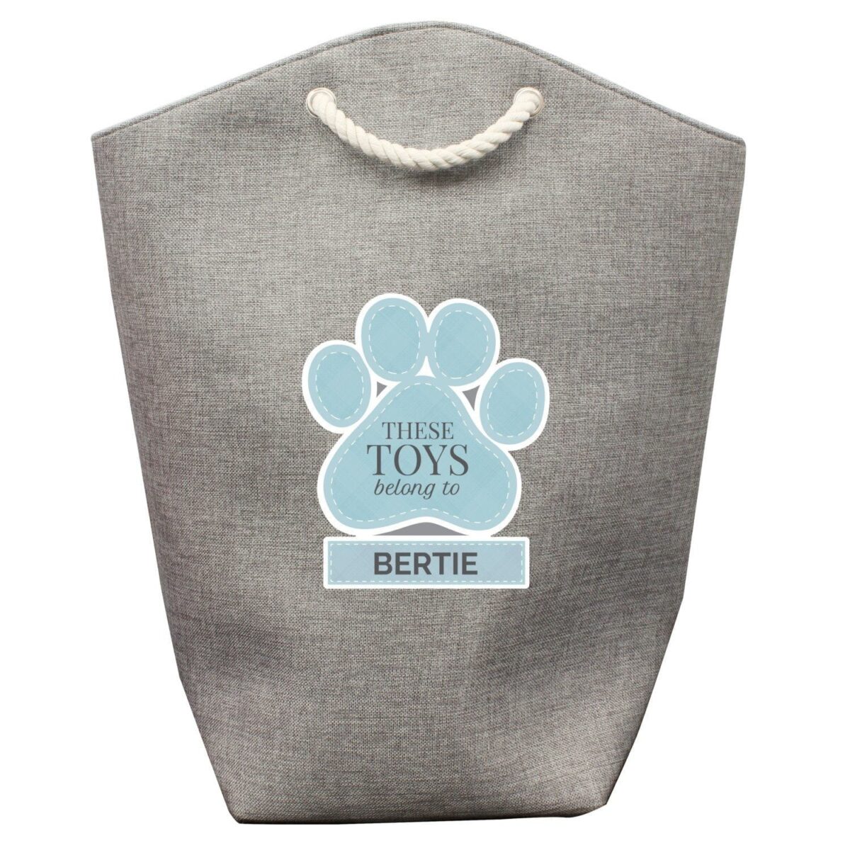 Personalised Blue Paw Print Storage Bag: 4 - Storage By Gift Moments