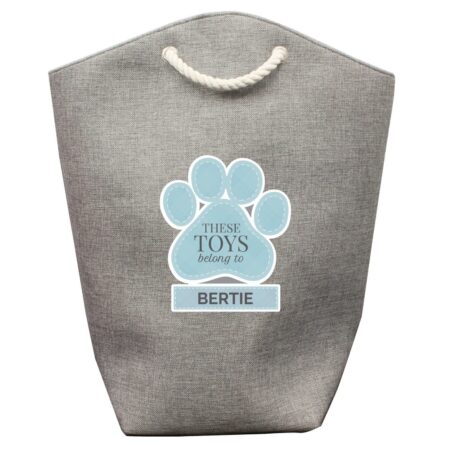 Personalised Blue Paw Print Storage Bag: 4 - Storage By Gift Moments