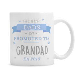 Personalised Blue Promoted to Mug: 6 - Mugs By Gift Moments
