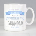 Personalised Blue Promoted to Mug: 1 - Mugs By Gift Moments