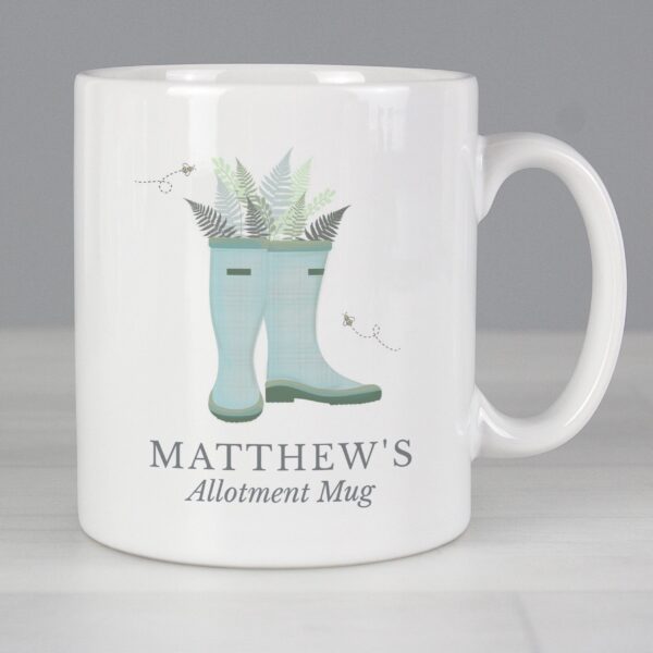 Personalised Blue Wellies Mug: 2 - Mugs By Gift Moments