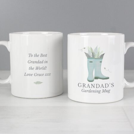 Personalised Blue Wellies Mug: 1 - Mugs By Gift Moments
