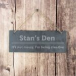 Personalised Bold Design Hanging Slate Plaque: 1 - Signs & Plaques By Gift Moments