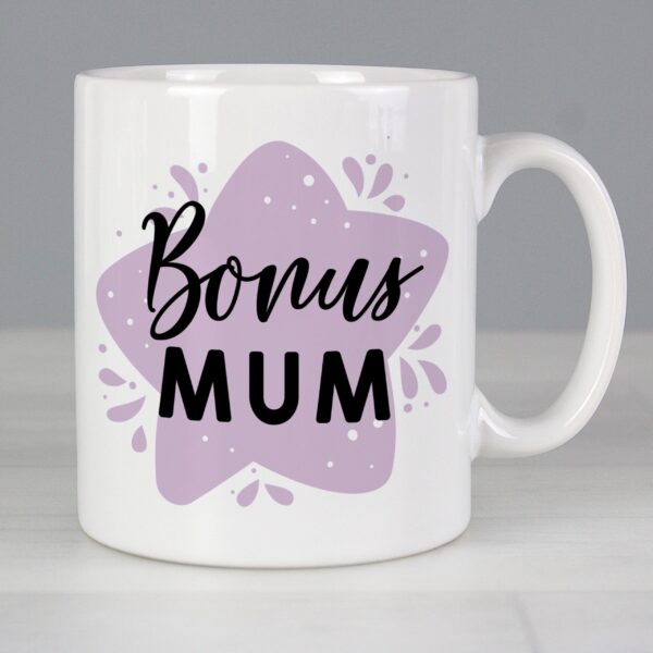 Personalised To My Bonus Mum Mug: 1 - Mugs By Gift Moments