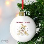 Personalised Boofle My 1st Christmas Bauble: 1 - Christmas Baubles By Boofle